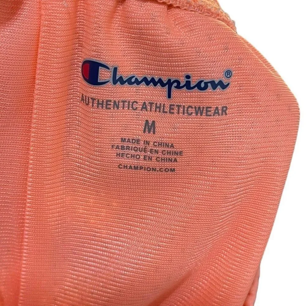 Champion Authentic Athleticwear Jersey Shorts Girls Medium Peachy Pink Pull On